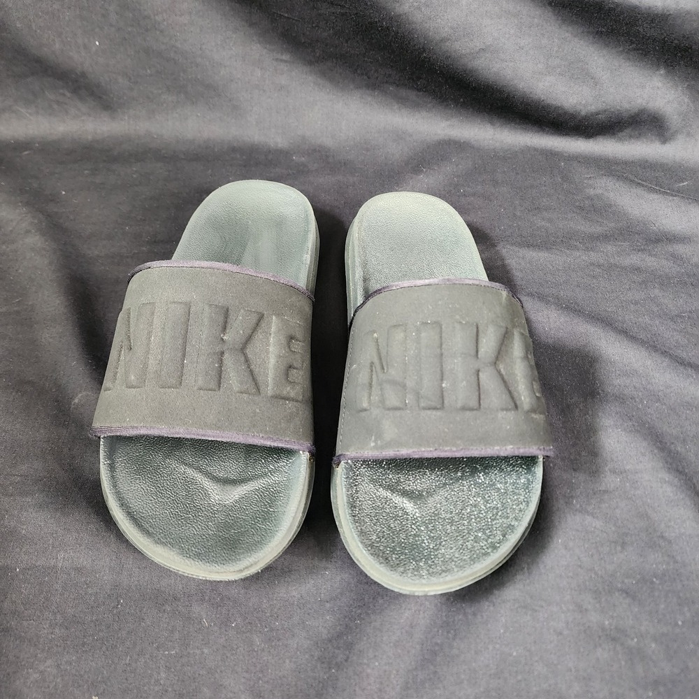Nike Black Comfort Slip-On Slide Sandal Shoes Size 7, BQ4632-002